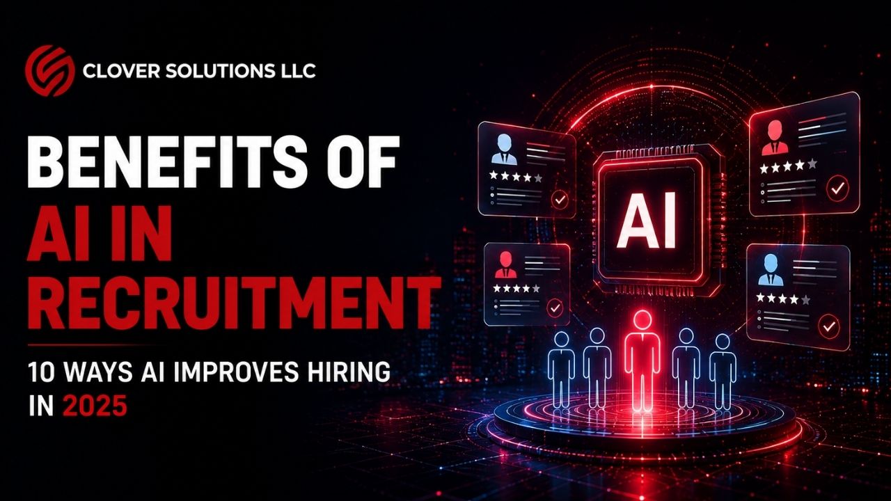 Recruiters using AI-powered recruitment software to screen candidates and streamline the hiring process.