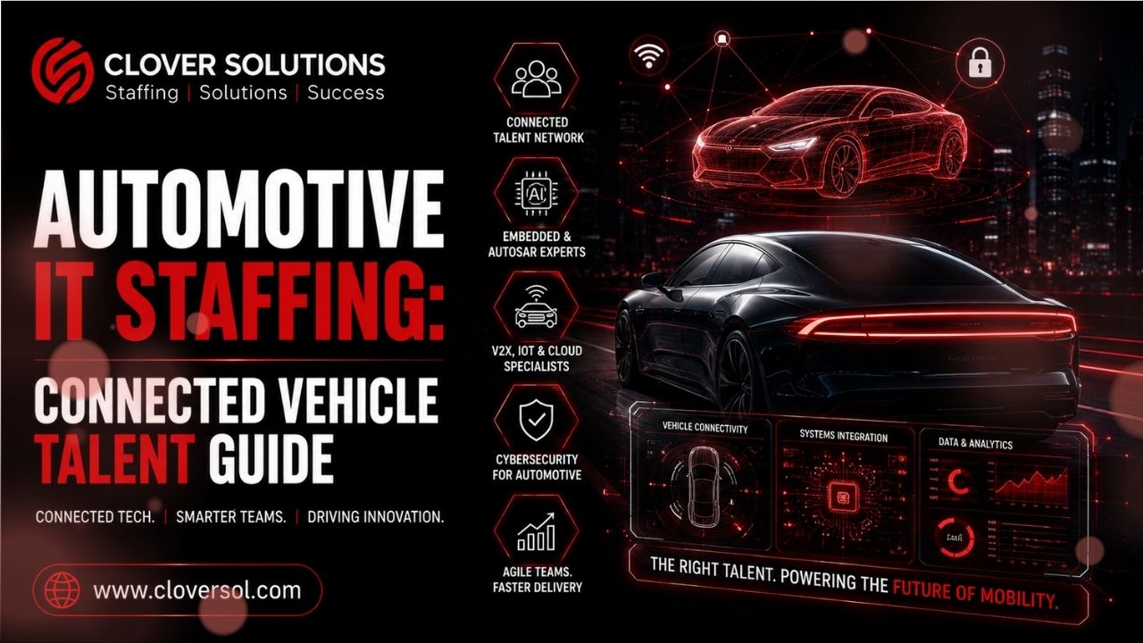 Automotive IT staffing connected vehicle embedded software talent