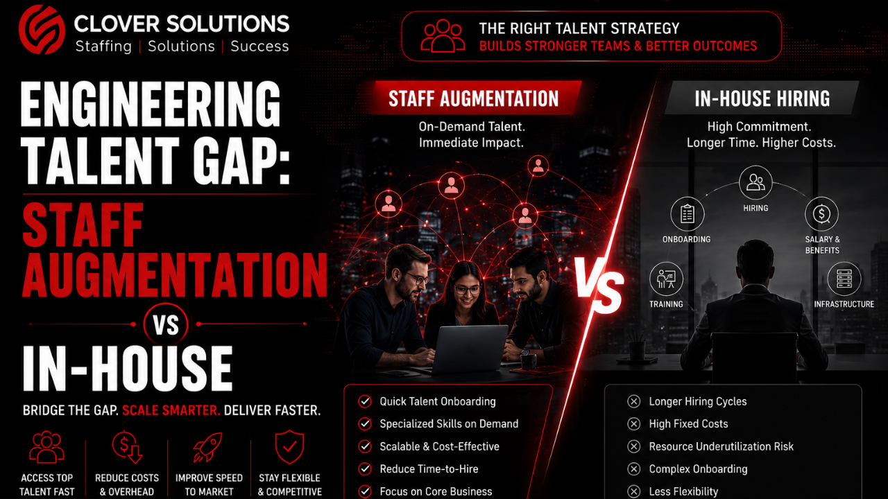Engineering talent gap staff augmentation vs in-house hiring 2026